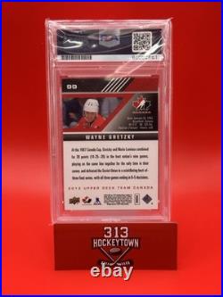 2013 Upper Deck Team Canada Wayne Gretzky #99 Auto PSA DNA