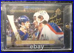 2014-15 All-Time Moments Dual Auto Wayne Gretzky Mike Bossy Auto #199