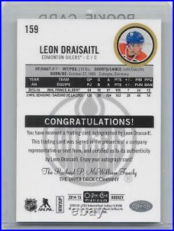 2014-15 O-Pee-Chee Platinum Leon Draisaitl RC Rookie auto variation card RARE