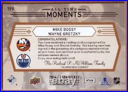 2014-15 SP Authentic Limited Moments #199 Mike Bossy / Wayne Gretzky DUAL AUTO