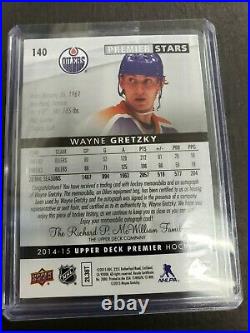 2014-15 UD Premier Collection Stars Autograph Wayne Gretzky Memorabilia Auto /25