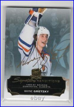 2014-15 Ud The Cup Signature Renditions Autograph Auto Wayne Gretzky Oilers