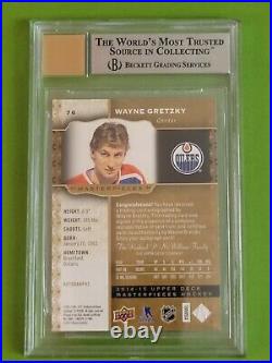 2014-15 Wayne Gretzky Auto Graded BGS 9 10 UD Masterpieces Autographs