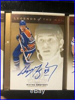 2015-16 UD The Cup Triple AUTO Wayne Gretzky Mark Messier Kurri AUTOGRAPH # 7/9