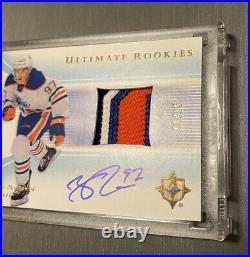 2015-16 UD Ultimate Collection CONNOR McDAVID Ultimate RC 3clr Auto Patch /15
