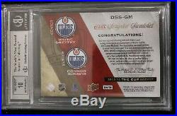 2015 The Cup Wayne Gretzky Connor McDavid Autograph RC Auto Patch Bgs 9 1/15 WOW