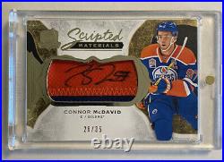 2016-17 UD The Cup CONNOR McDAVID Scripted Materials Auto Patch /35MINT