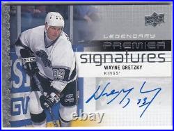 2016-17 Upper Deck Premier Signatures Legendary Wayne Gretzky Auto Autograph