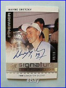 2016-17 Wayne Gretzky Premier Signature Champions Autograph Auto 09/10 Only 10
