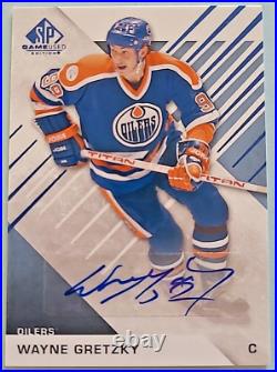 2016-17 Wayne Gretzky SP Game Used Autograph Auto Signature Edmonton Oilers #100