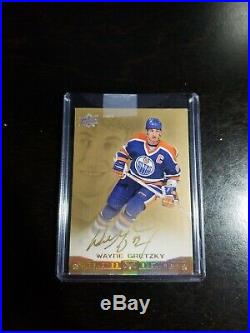 2016 Wayne Gretzky Autograph Upper Deck UD Exclusive Employee Card On Card