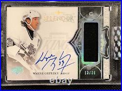 2017-18 Wayne Gretzky UD Splendor Borderless JSY AUTO #BL-WG 13/36