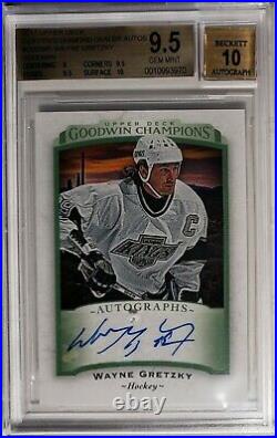 2017 Wayne Gretzky Ud Goodwin Champs CDD Autographed Card #cdd-wg Bgs 9.5/10 Gem