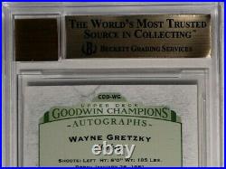 2017 Wayne Gretzky Ud Goodwin Champs CDD Autographed Card #cdd-wg Bgs 9.5/10 Gem