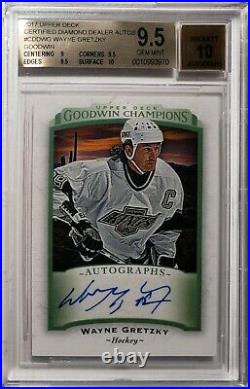 2017 Wayne Gretzky Ud Goodwin Champs CDD Autographed Card #cdd-wg Bgs 9.5/10 Gem