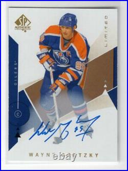 2018-19 Sp Authentic #99 Limited Gold Autograph Auto Wayne Gretzky Oilers Ssp