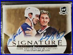 2018-19 The Cup Wayne Gretzky Mark Messier Dual Signature Renditions Auto