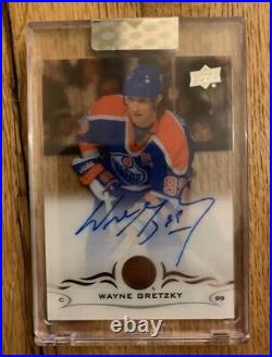 2018-19 Ud Clear Cut Wayne Gretzky Base Auto Oilers Rare Card