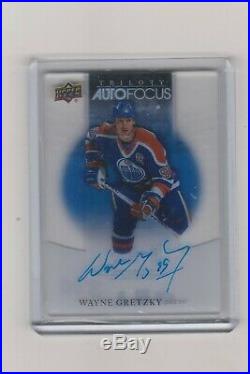 2018-19 Upper Deck Trilogy Auto Focus Autograph # Af Wg Wayne Gretzky Rare