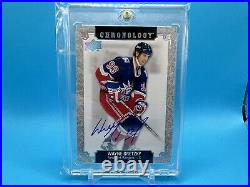 2018-2019 Upper Deck Chronology Wayne Gretzky Franchise History Auto #FH-NYR-WG