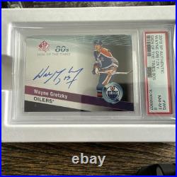 2018 SP Authentic Wayne Gretzky Sign Of The Times 80's PSA Nm-Mt Auto