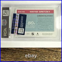 2018 SP Authentic Wayne Gretzky Sign Of The Times 80's PSA Nm-Mt Auto