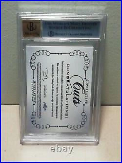 2019-20 Leaf Superlative Cut Signature Wayne Gretzky Beckett 8.5 Nm-mt+ Auto 10