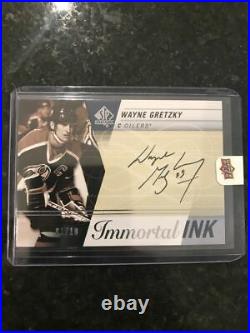 2019-20 Sp Authentic Wayne Gretzky Immortal Inks Auto #ii-wg Oilers 01/10 Redeem