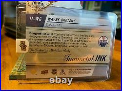 2019-20 Sp Authentic Wayne Gretzky Immortal Inks Auto #ii-wg Oilers 04/10