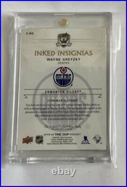 2019/20 THE CUP Wayne Gretzky Inked Insignias Autograph Edmonton Oilers /25
