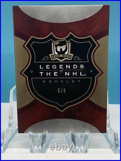2019-20 The Cup Legends of the NHL Gretzky Orr Lemieux /9 Triple Auto booklet