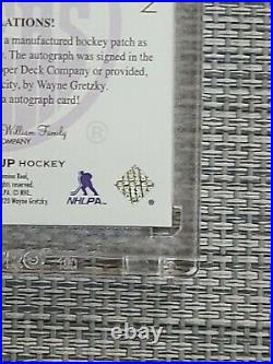 2019-20 The Cup Wayne Gretzky Inked Insignias Auto Patch #23/25- Oilers