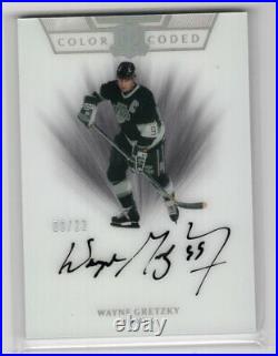 2019-20 Ud The Cup Color Coded Autograph Auto /22 Wayne Gretzky La Kings Hof