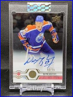 2019-20 Upper Deck Clear Cut Wayne Gretzky Ud Exclusives On Card Auto 2/15 Ssp