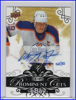 2019 National Upper Deck VIP Prominent Cuts Autograph WAYNE GRETZKY Auto 02/10