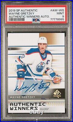 2019 SP Authentic Wayne Gretzky Authentic Winners Auto /10 PSA 9