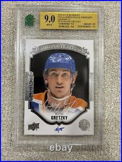 2019 UD Buybacks Wayne Gretzky Portraits Auto /15 MINT 9 Auto 10