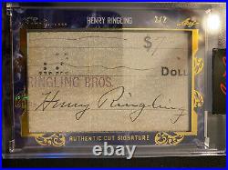 2020 21 Leaf Pearl HENRY RINGLING Authentic Cut Signature Auto Autograph /2
