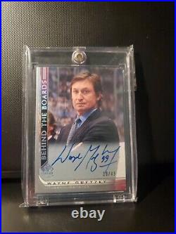 2020-21 Upper Deck SP Signature Legends Auto Angry Wayne Gretzky /49
