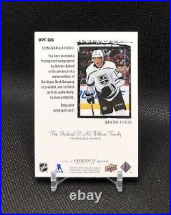 2021-22 UD Ice EXQUISITE COLLECTION Hockey Quinton Byfield /49 ON CARD AUTO RC