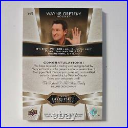 2021 Upper Deck Goodwin Exquisite Wayne Gretzky Gold Auto 04/10