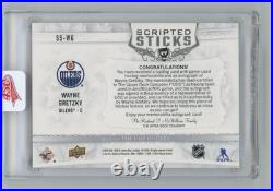 2022-23 Upper Deck The Cup Scripted Sticks Wayne Gretzky Auto 08/15