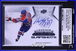 2022 Wayne Gretzky Ud Legends Premier Slapshots Autograph #psal-wg Cgc Auth