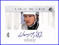 2023-24 SP Authentic Hockey Wayne Gretzky On Card Auto Sign Of The Times