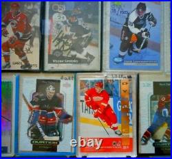 62 Card NHL Autographs & Inserts Lot! Gretzky Auto/serial #ed/jersey Cards/