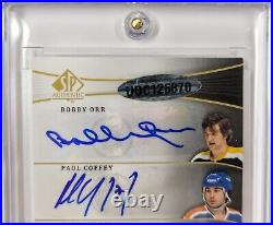 8 AUTOs 2011-12 UD SP Authentic #'D 5/5 w COA Gretzky, Lemieux, Orr, Roy WoW