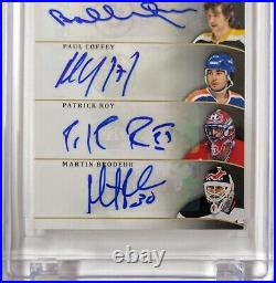 8 AUTOs 2011-12 UD SP Authentic #'D 5/5 w COA Gretzky, Lemieux, Orr, Roy WoW