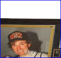 802 Goals 15×12 Wayne Gretzky Hof La Kings NHL Signed Photo Plaque Cards Vintage