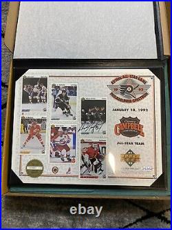 91-92 UD Authentic Item #10210 Wayne Gretzky Auto UD C-sheet Autograph With COA