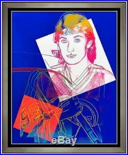 Andy Warhol Large Authentic Screenprint Hand Signed Wayne Gretzky Hockey Pop Art